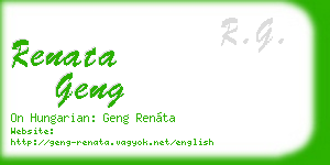 renata geng business card
